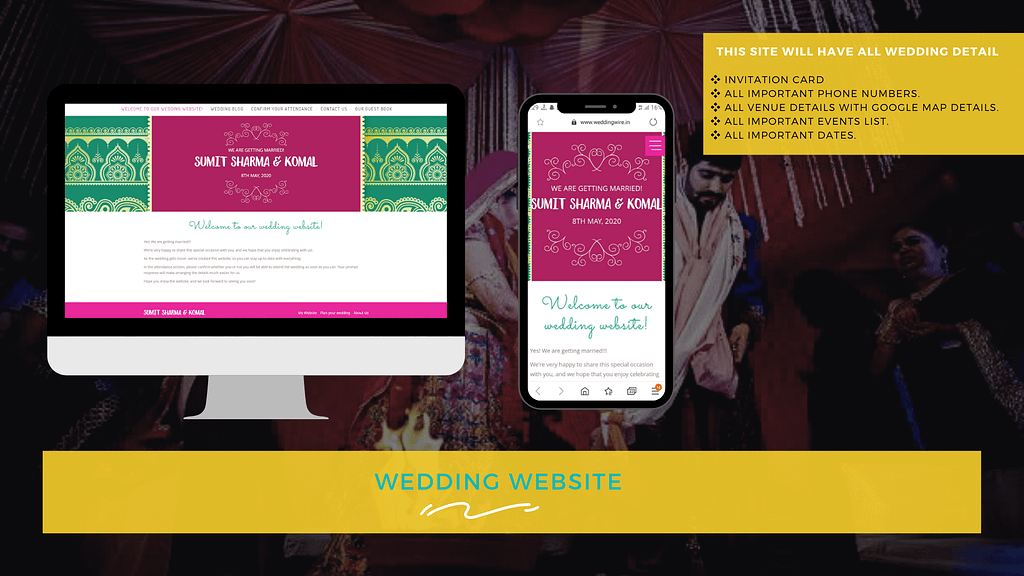 WEDDING WEBSITE